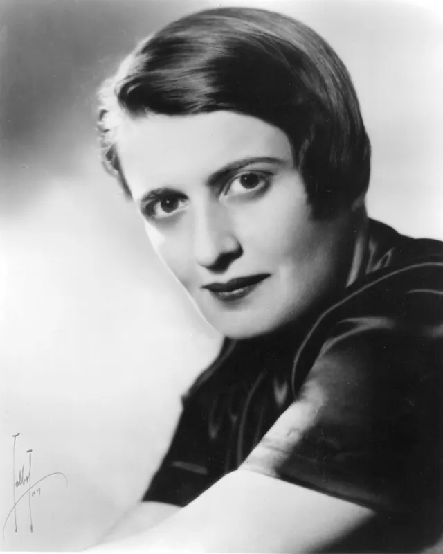 Photographic portrait of Ayn Rand, 1943.
