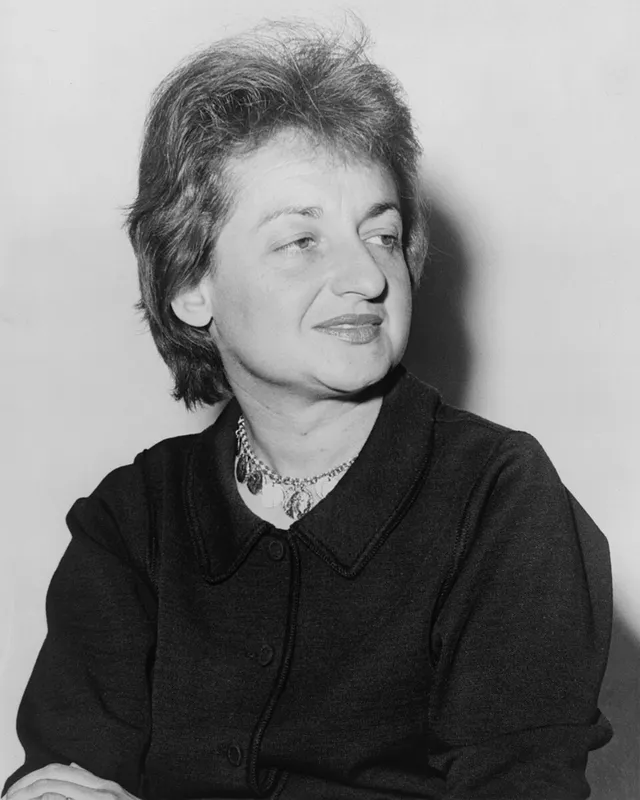 Photographic portrait of Betty Friedan, 1960.