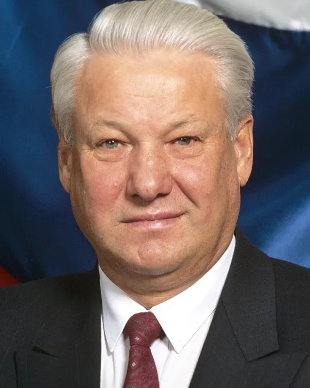 Official portrait of Boris Yeltsin.