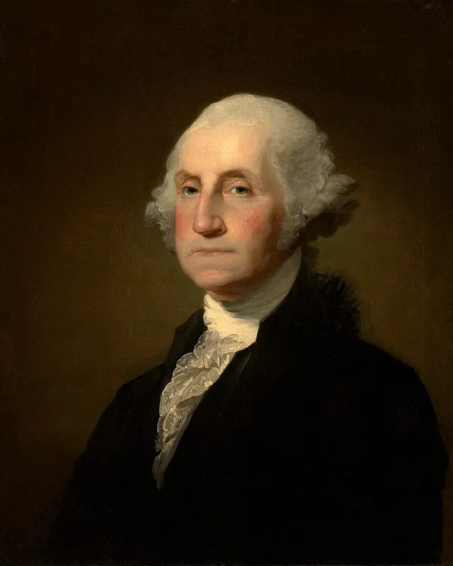 Gilbert Stuart’s painted portrait of George Washington.