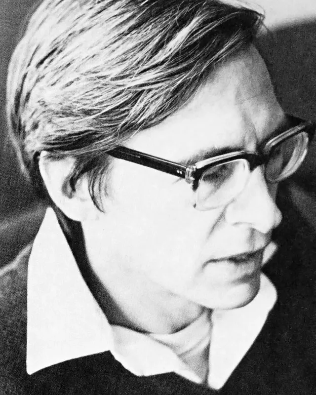 Photographic portrait of John Rawls, 1971.