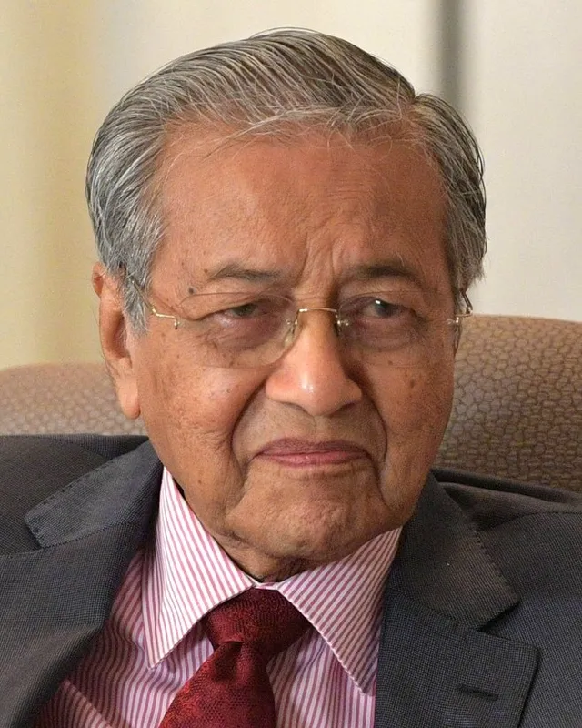 Photograph of Mahathir Mohamad, 2018.